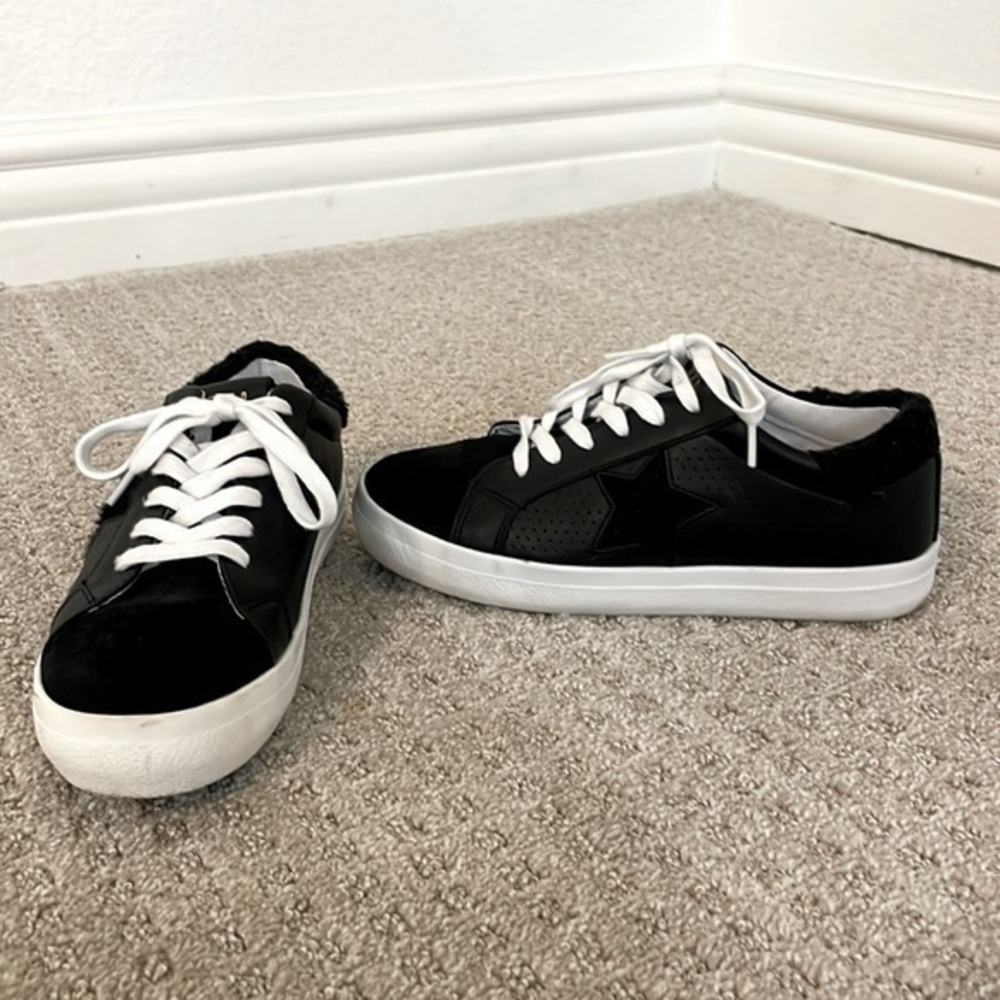 Steve Madden Black NY90 Fashion Sneakers